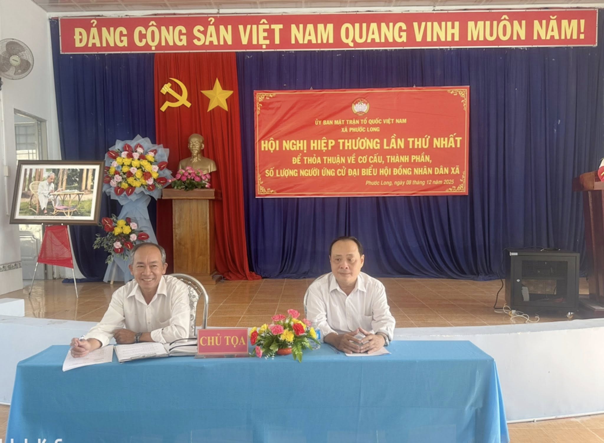 Phước Long tổ chức hội nghị hiệp thương lần thứ nhất để thoả thuận cơ cấu, thành phần, số lượng người được giới thiệu ứng cử đại biểu HĐND xã, nhiệm kỳ 2026 - 2031