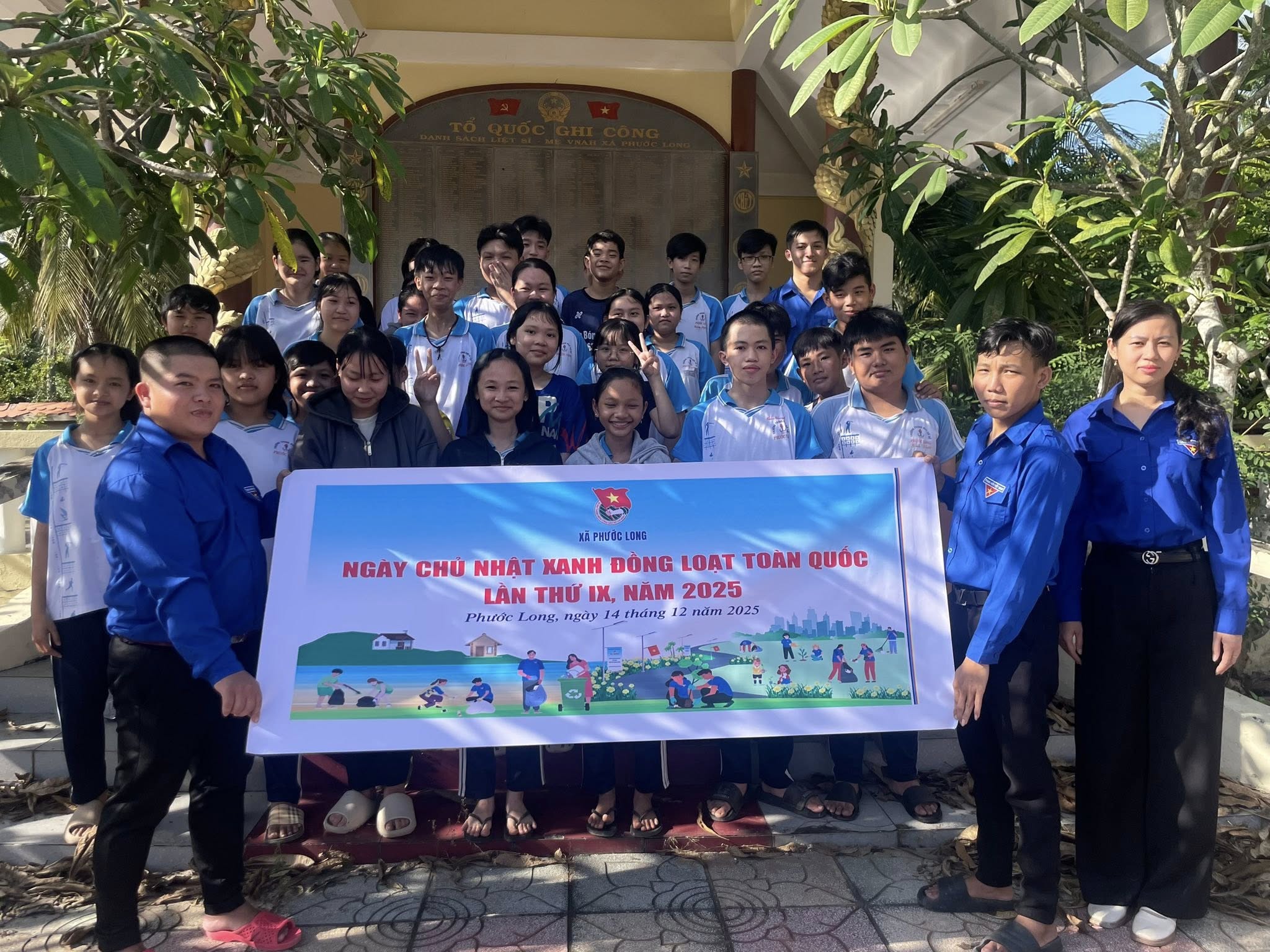 Tuổi trẻ Phước Long sôi nổi ngày chủ nhật xanh lần thứ IX năm 2025