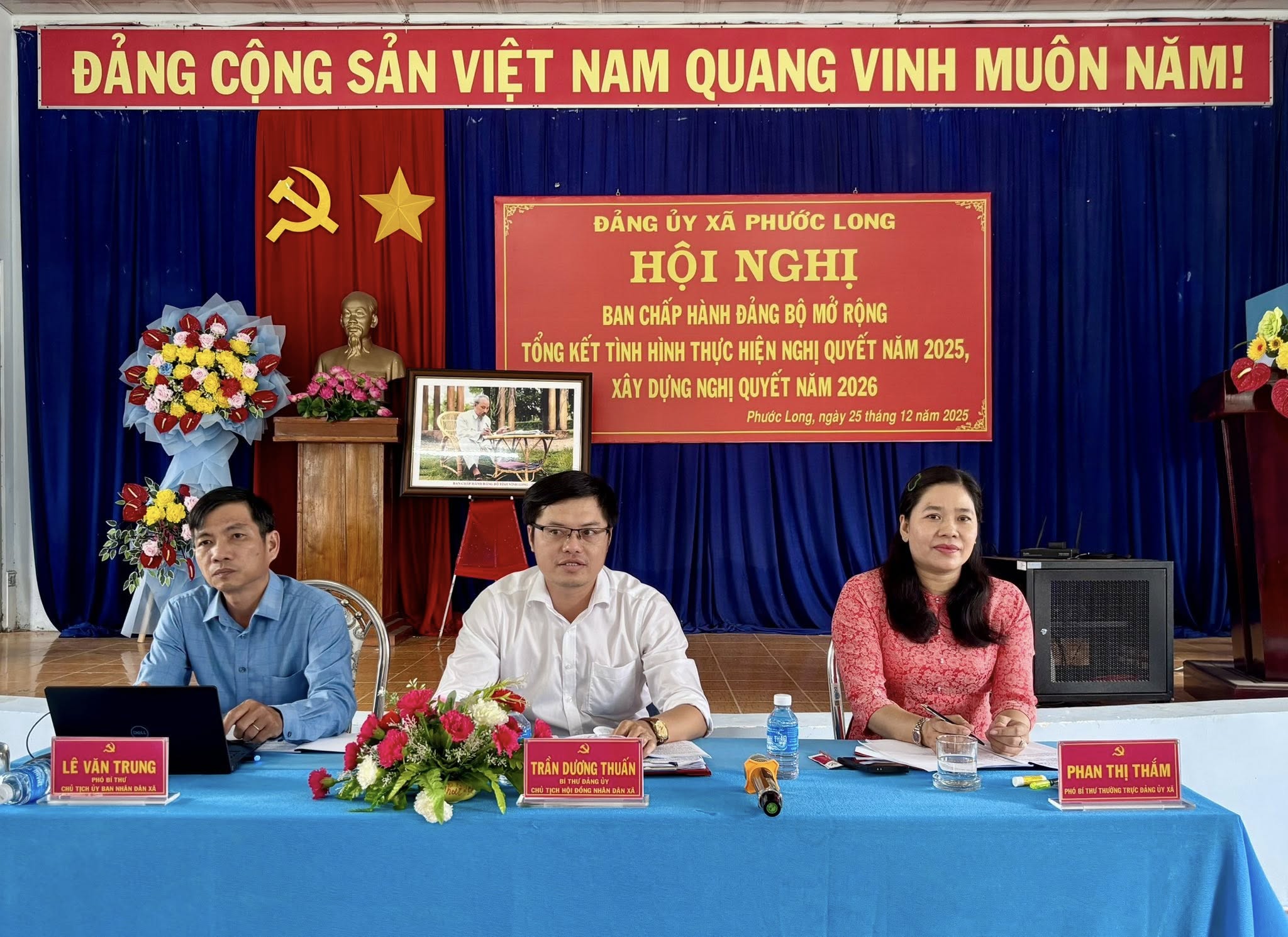 Đảng Ủy Xã Phước Long tổng kết thực hiện nghị quyết năm 2025  