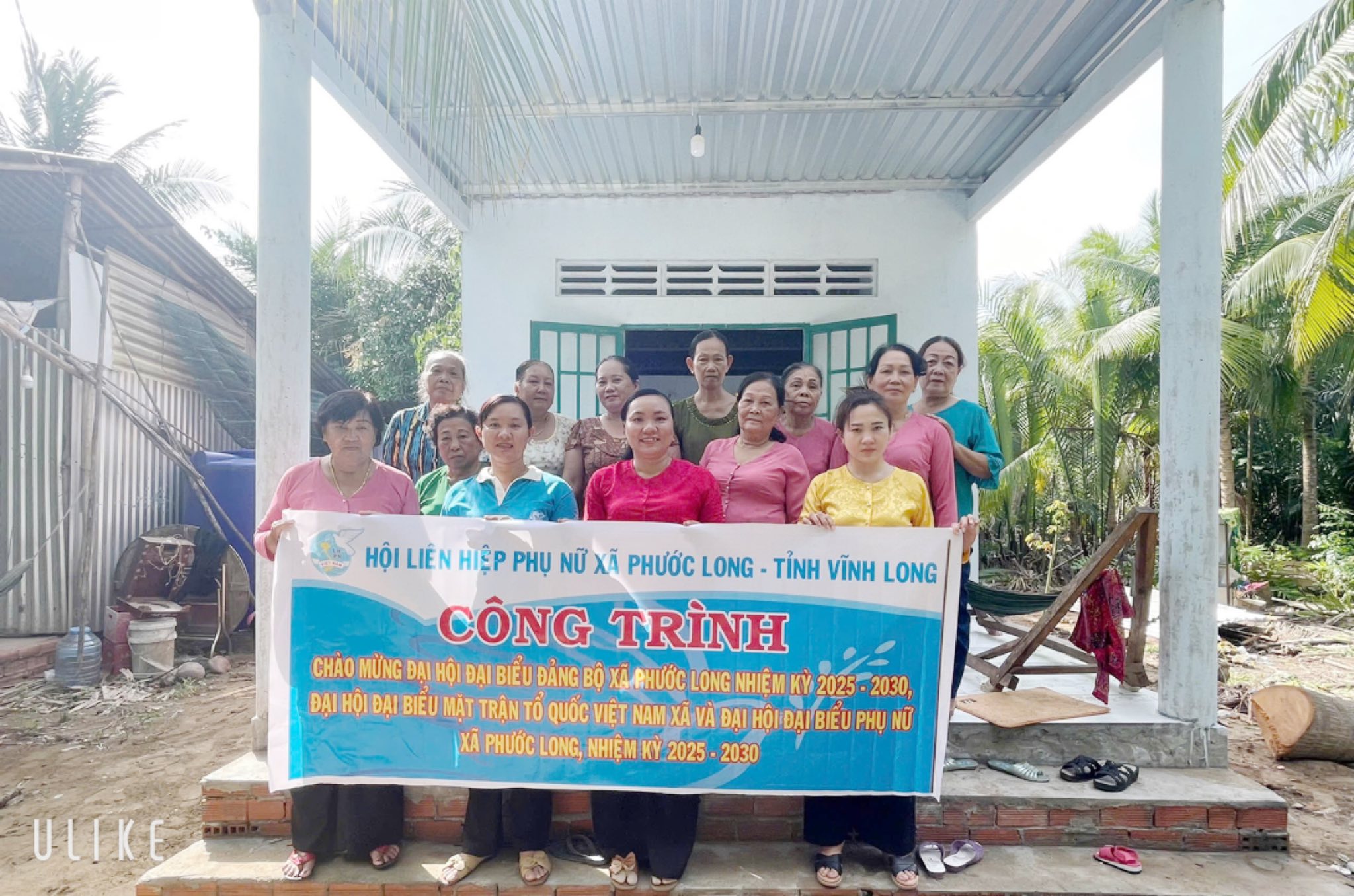 Hội Liên Hiệp Phụ Nữ xã Phước Long tổ chức thực hiện công trình chào mừng Đại hội Đại biểu Đảng bộ xã Phước Long,  Đại hội đại biểu MTTQ Việt Nam xã và Đại hội đại biểu Hội Phụ nữ xã Phước Long nhiệm kỳ 2025-2030