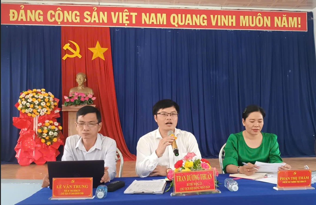 Đảng ủy xã Phước Long tổ chức làm việc lệ kỳ với các chi, Đảng bộ trực thuộc